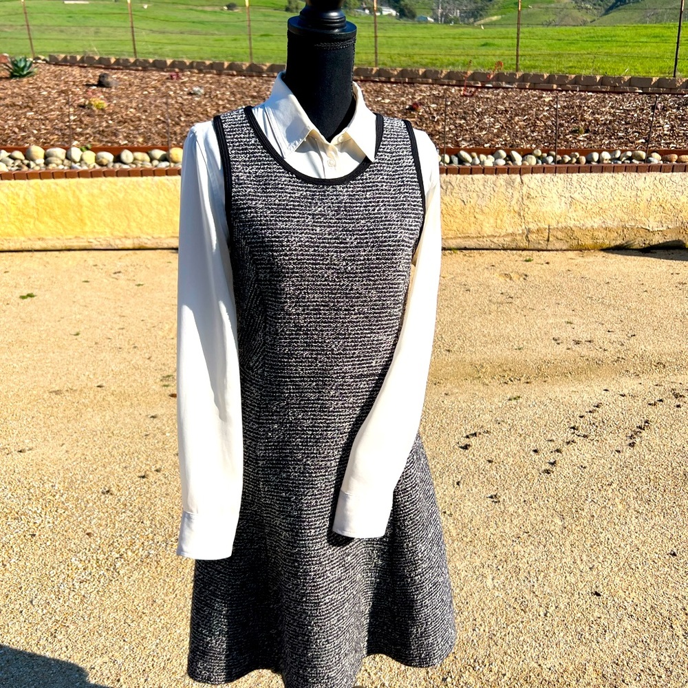 Wool/acrylic J.Crew jumper dress (not blouse) size 8.